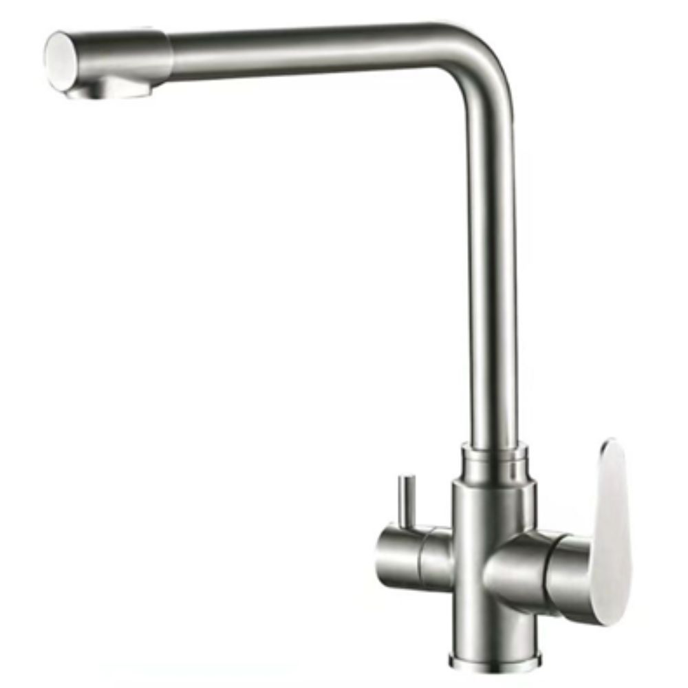 Baterie din inox pentru bucatarie cu sistem de filtrare, Aquafix - 120, satin INOX